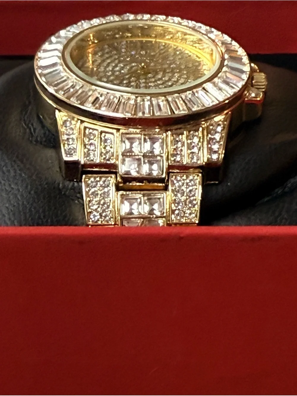 Ed Hardy Gold Crystal-Accented Women's Bracelet Watch